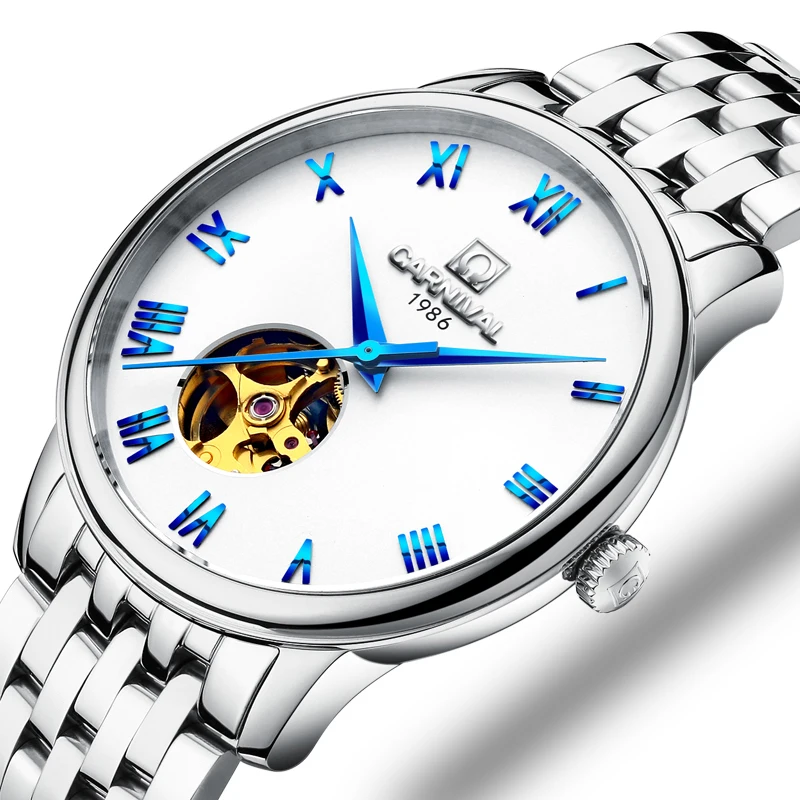 

Switzerland Carnival Watch Men JAPAN MIYOTA Automatic Mechanical Brand Luxury Men Watches Sapphire reloj hombre Clock C50801