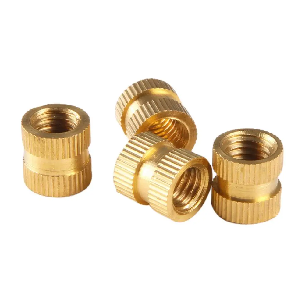 New Arrival M3 x 5mm x 5mm Brass Cylindrical Knurled Threaded Insert