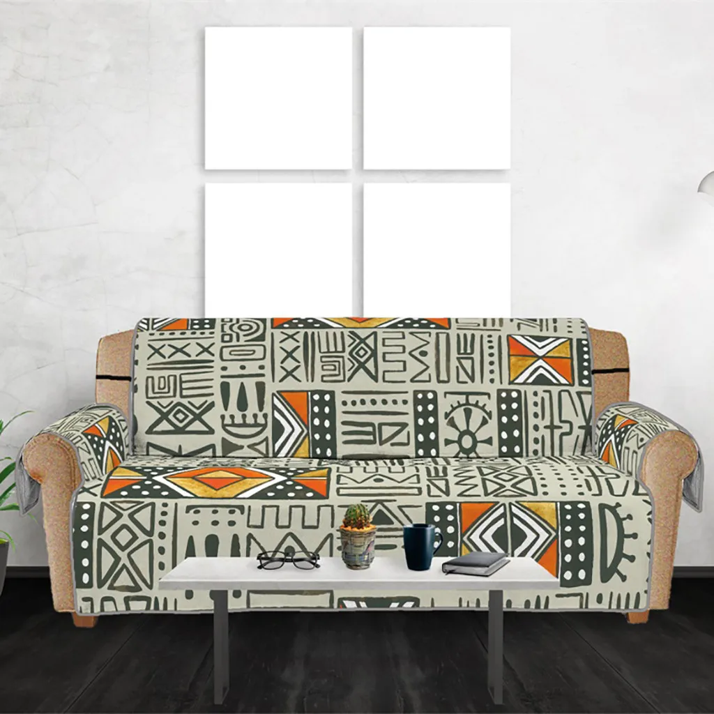 

Cute Design Print Anti-Slip Quilted Sofa Cover Throw Pet Dog Kids Mat Furniture Washable Removable Protector 1/2/3 Seat L603