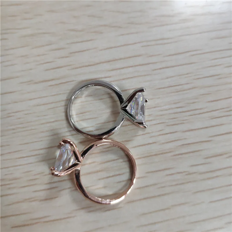 Gold Color Wedding Stone Ring Couple Lover Mood Ring Silver Color Rings for Women Minimalist Jewelry Anillos Mujer E5N678