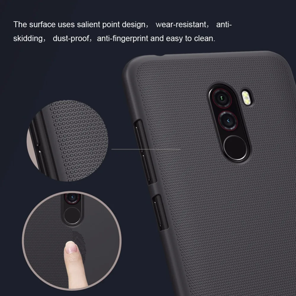 Pocophone F1 Case Nillkin Super Frosted Shield Back Cover Case For Poc Skv Cases And Covers