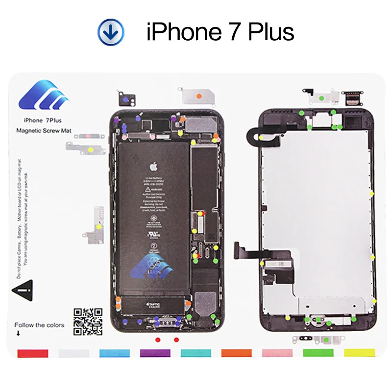 1 шт. Профессиональный магнитный коврик для винтов рабочий iphone 7 7p направляющая