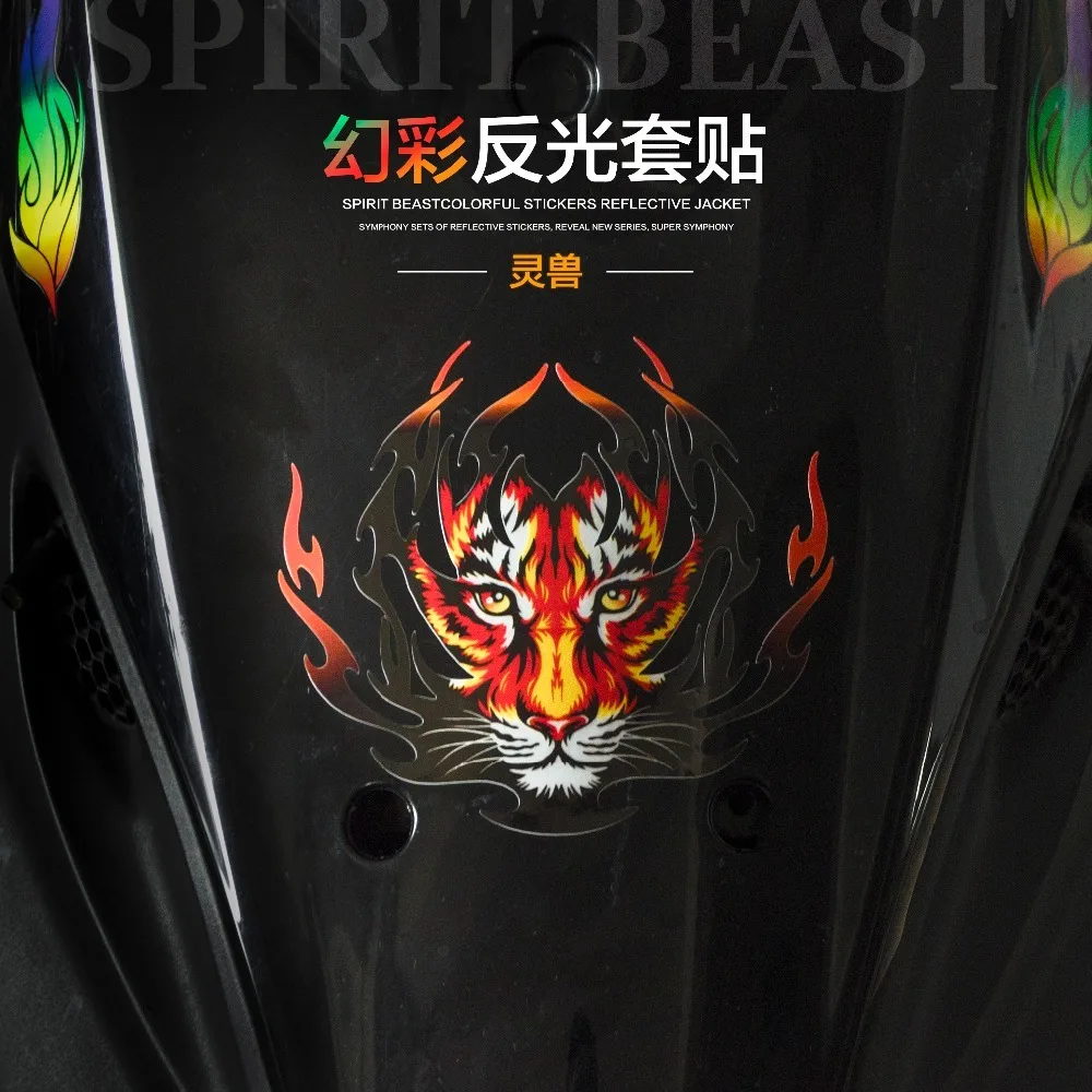 

SPIRIT BEAST Scooter Waterproof Car Stickers Motorcycle Fuel Tank for Honda Yamaha Suzuki Ktm Bmw Harley Benelli Aprilla Triumph