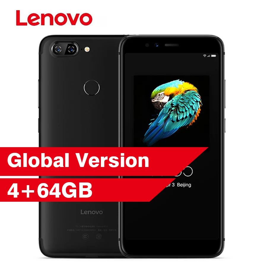 

Lenovo S5 K520 4GB RAM 64GB ROM Smartphone Dual Rear 13MP + Front 16MP Face ID 18:9 Full Screen 4K Video Mobile Phone