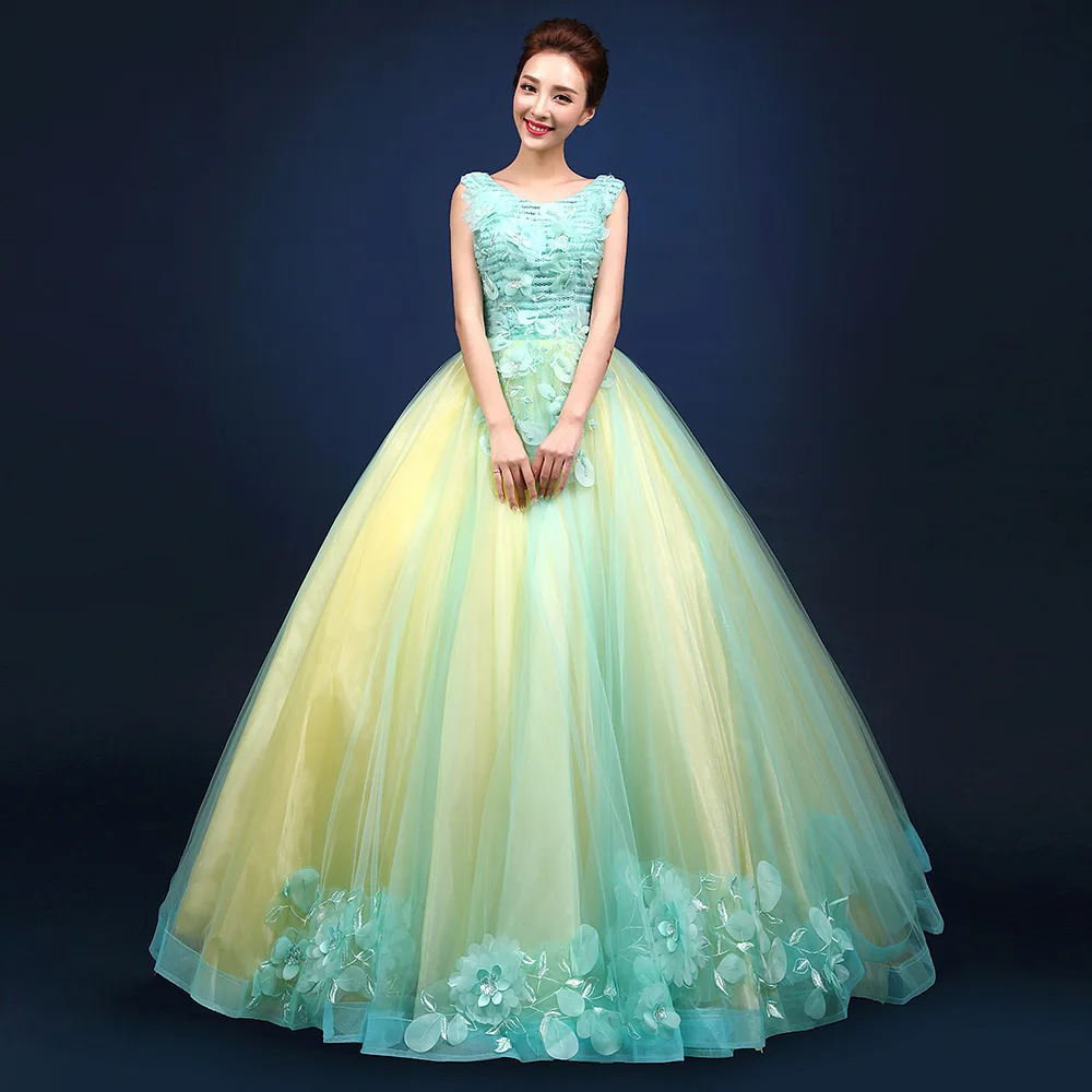 Blue and yellow quinceanera dresses foto Blue and yellow quinceanera dresses fotos