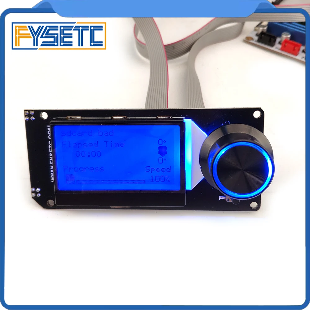 Tela Lcd com Cartão sd para Impressora 3d Display Preto Suporte Marlin Faça Você Mesmo Peças tipo a Mini12864 V2.1 Rgb Skr 12864 - Imagem 6
