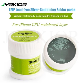 

Jyrkior Silver-Containing Grey Tin Mud Solder Flux Paste for PCB/BGA SMD Phone Tool Soldering Tin Cream Welding Fluxes