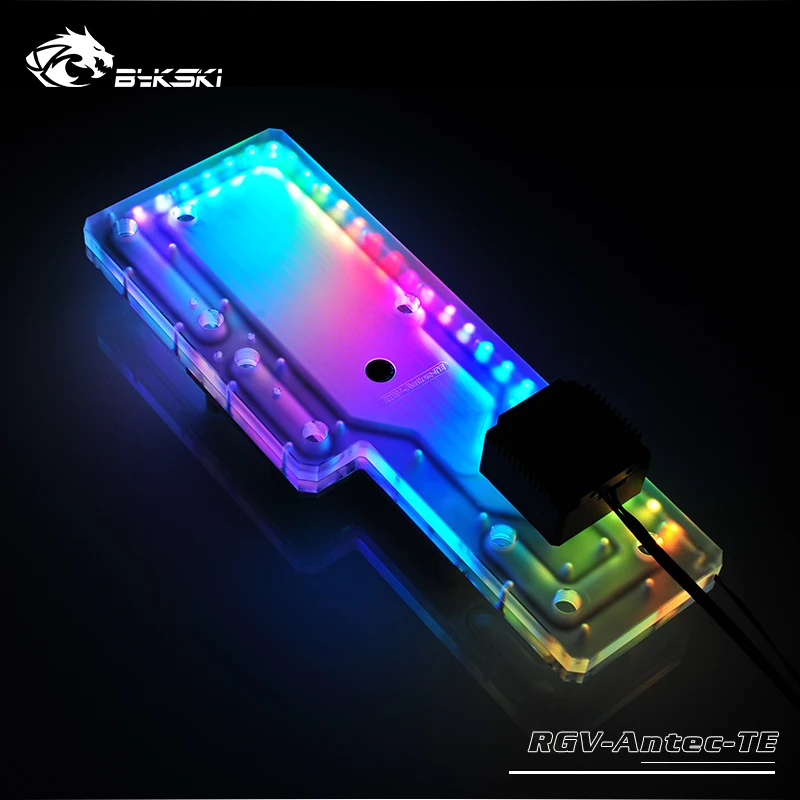 BYKSKI акриловый бак использовать для AntecTorque чехол компьютера/3PIN 5V D-RGB/Combo DDC насос холодный канал воды решение