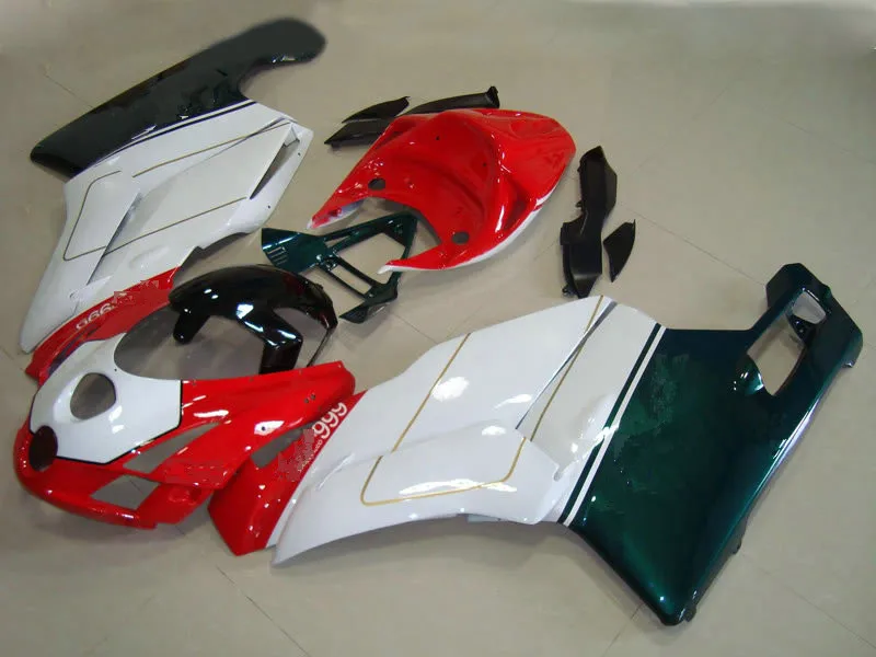 

Top Quality Motorcycle Fairing kit for DUCATI ducati 749 999 03 04 2003 2004 ABS red white green Fairings set+gifts DC05