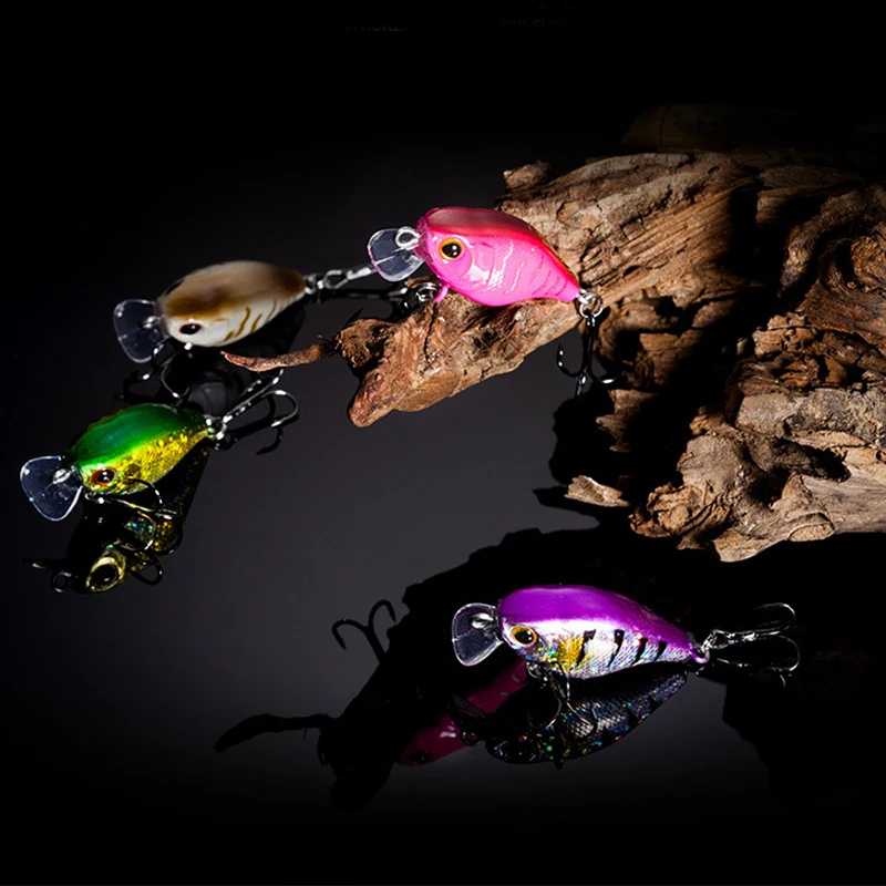 4cm 5.9g Mini Fat Body Fishing Lures Artificial Hard Minow with 8# Treble Hook Swimbait 3D Eyes Lifelike Bait Accessory | Спорт и