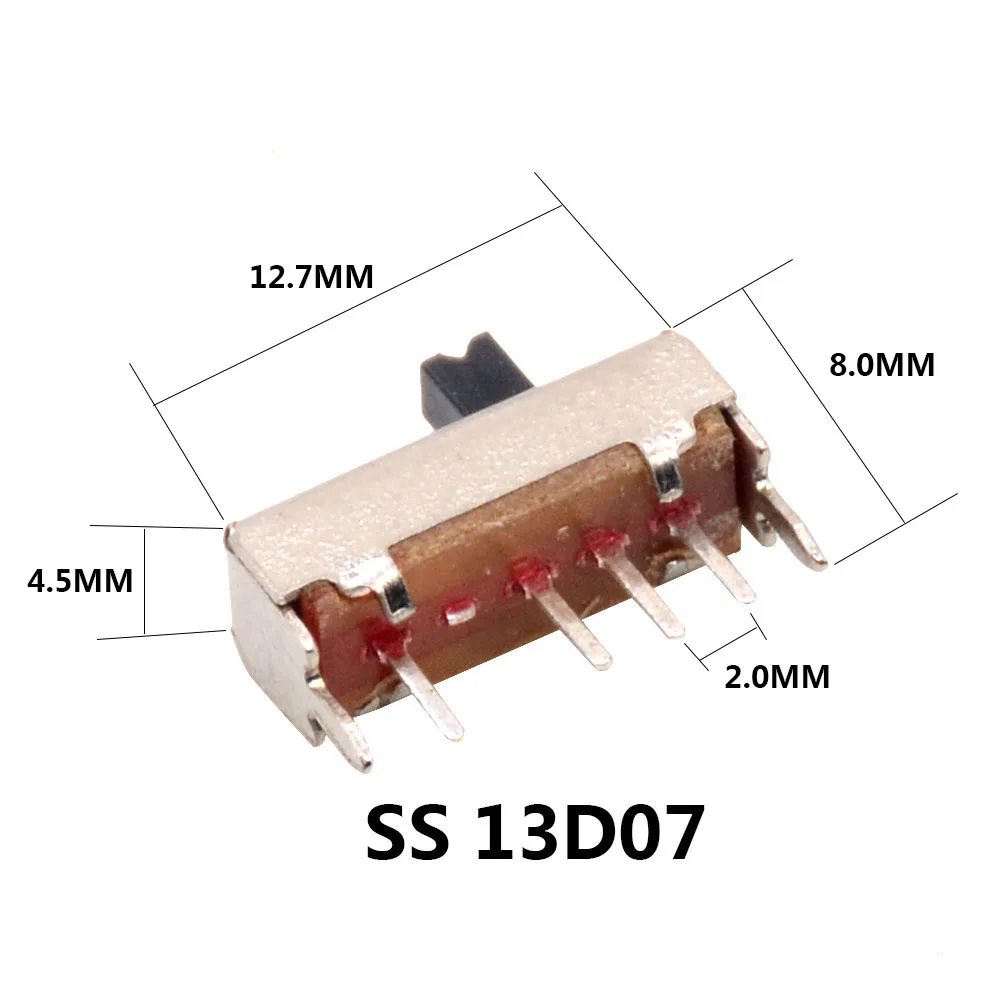 1/5/10/20 штук SS 12D00 слайд ползунковый переключатель передач колебания band 2/3 файл один двойной горизонтальный мини-горизонтальный источника питания