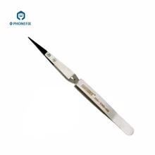 PHONEFIX Промышленная электроника нержавеющая сталь Tweezers антистатические пинцеты поперечного типа IC чипы инструмент для поднятия для ремонта телефона