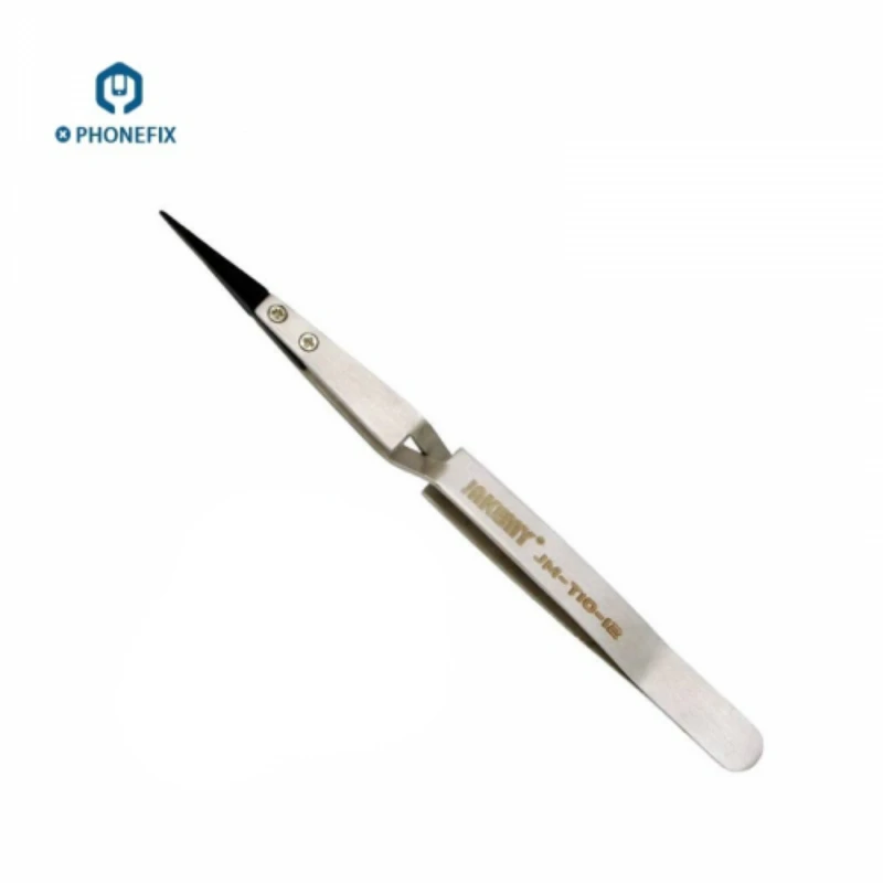 

PHONEFIX Industrial Electronics Tweezers Stainless Steel Anti-static Tweezers Cross Type IC Chips Pick Up Tool for Phone Repair
