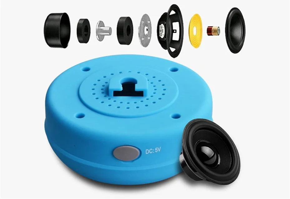 Hot Portable Subwoofer Waterproof Shower Speaker Wireless Bluetooth Handsfree Receive Call Music Suction Mic For iPhone Samsung (6)