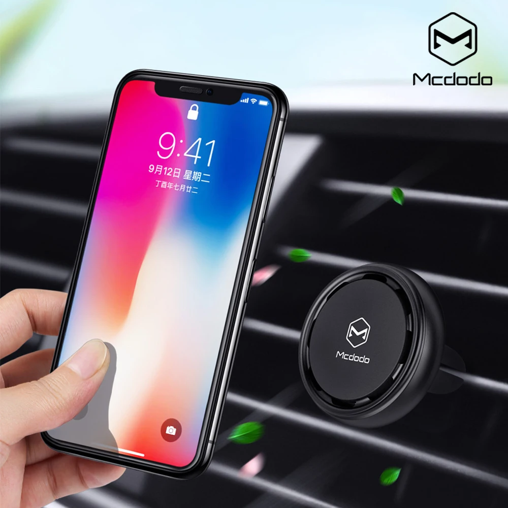 

Mcdodo Magnetic Car Phone Holder For iPhone X Samsung S9 Xiaomi Car Fragrance Magnetic Holder Air Vent Aromatherapy Car Holder