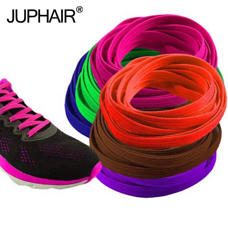 

JUP 12 Pairs Lazy Not Tie Shoelaces Metal Fashion Simple High Elastic Laces Adult Children Lock Sneakers No Knots Laces Shoes