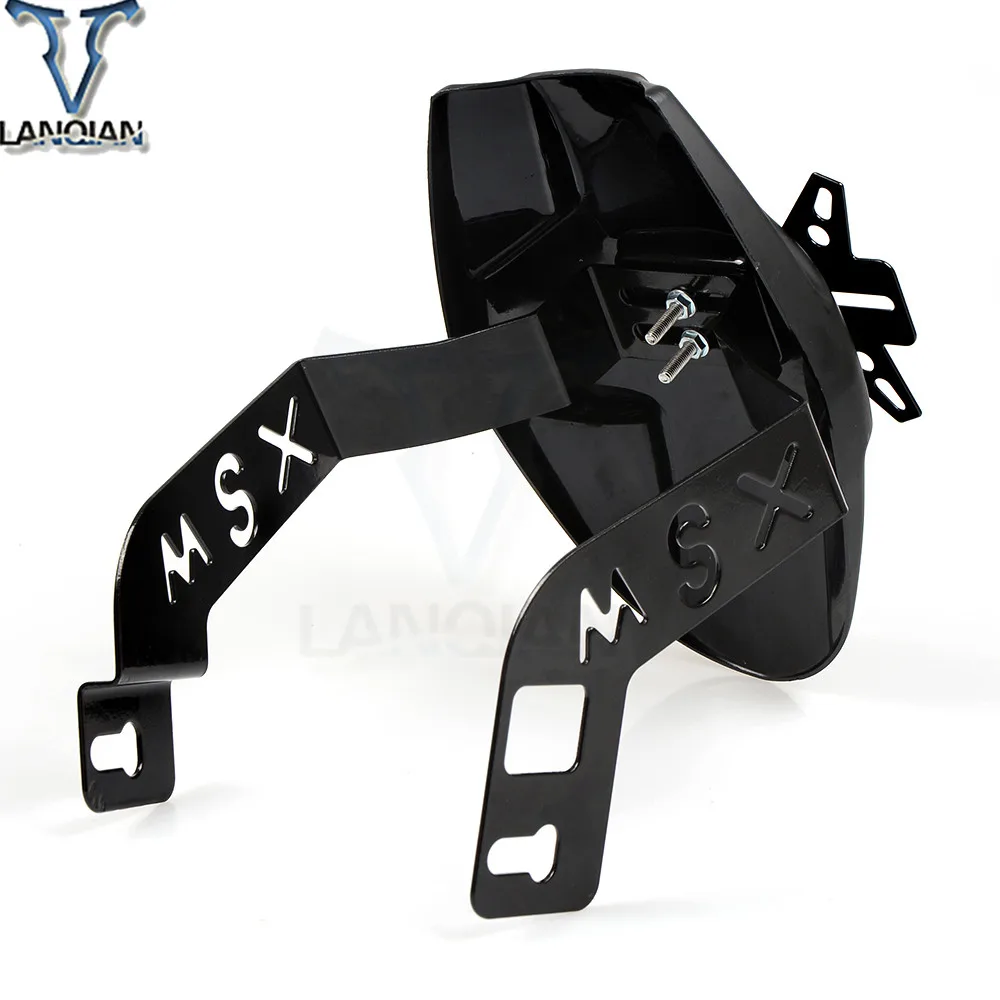 Motorcycle Accessories Rear Fender CNC Refit Rear Wheel Fender mudguard License Plate Holder For Honda MSX125 2013 2014 2015
