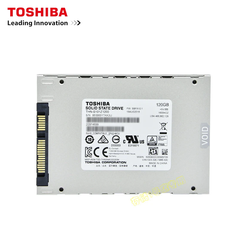 Внутренний твердотельный накопитель TOSHIBA A100 MLC 240 ГБ 2 5 &quotSATAIII SSD 5400 об/мин для