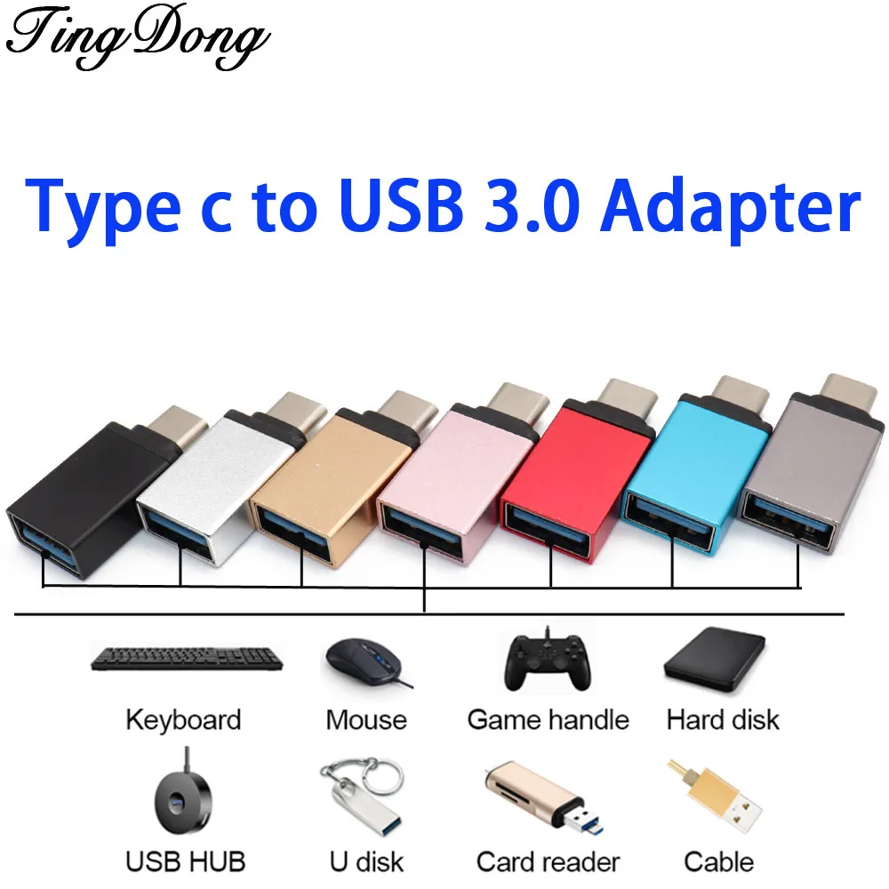 Адаптер USB 3 1 Type C к 0 адаптер Type-C OTG для Chromebook Macbook Huawei P20 pro Xiaomi 4C Nexus 5X 6P LG | Мобильные