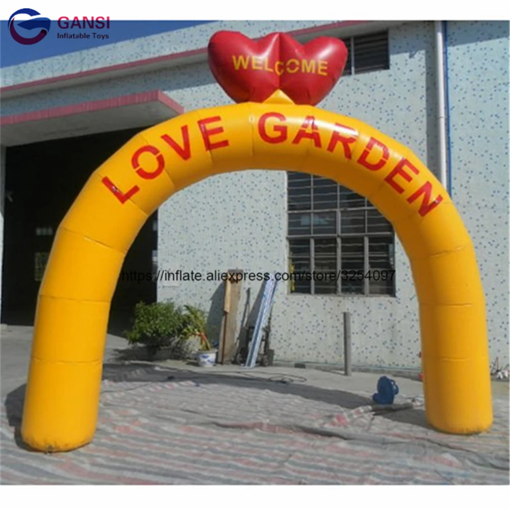 Giant Event Inflatable Wedding Arch With Helium Balloons Customized