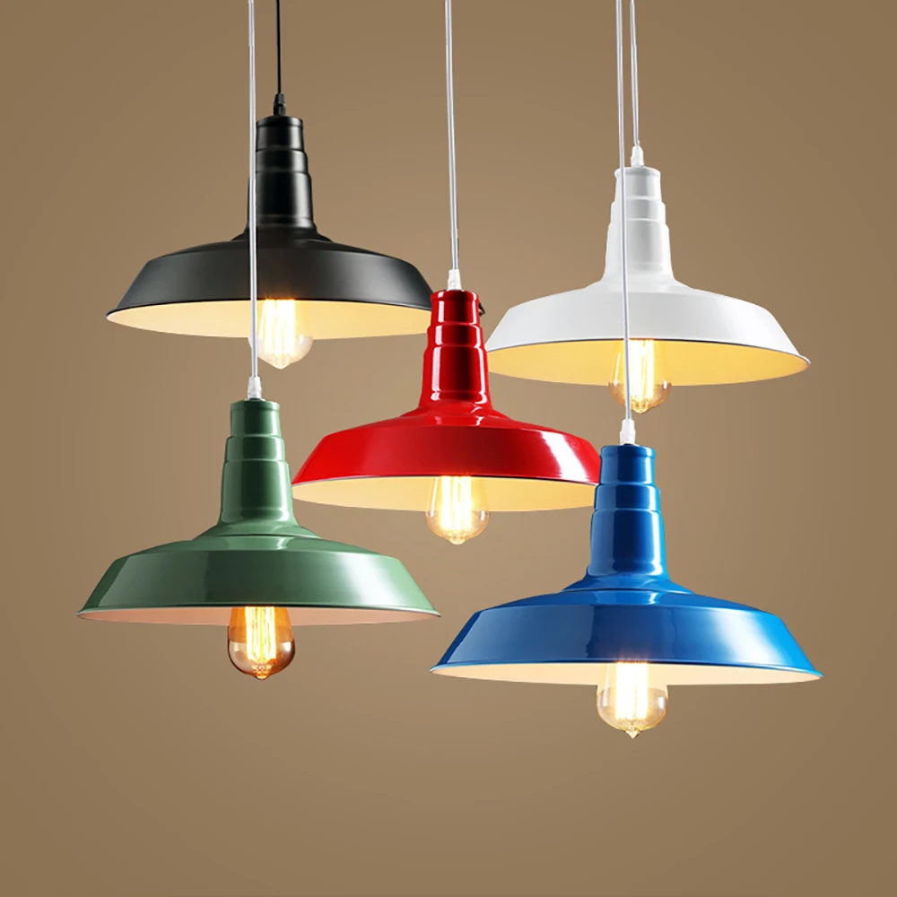 GO OCEAN Pendant Lights Modern Iron Painted Lamp Living Room Parlor Black Indoor Lighting Industrial Pendant Light Lamps (1)