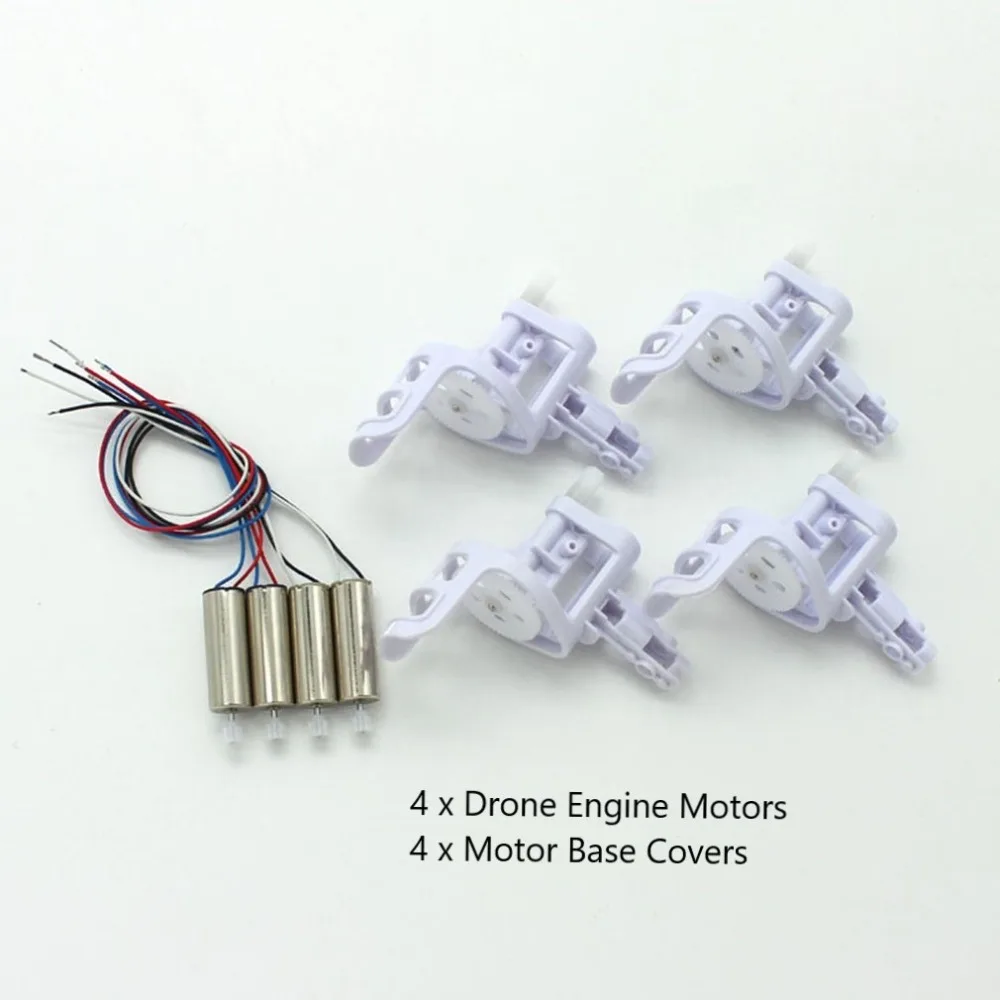 

2 Pairs Drone Engine Motors with 4pcs Motor Base Cover for SYMA X5C X5C-1 X5 RC Quadcopter Accessories