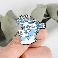 Statue Face Pins Artist brooch Women brooches Bag Hats Leather jeckets Accessories Men Women Jewelry Artist jewelry 1