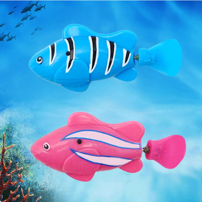 2 шт. электрическая вспышка плавающая рыба с легкой машинкой Индукционная рыбка игровая вода pet clownfish