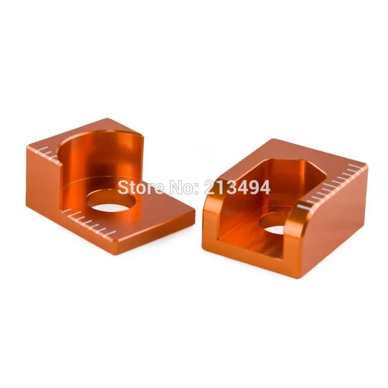 

Billet Rear Axle Blocks Chain Adjuster For KTM 65 SX 65SX 65 XC 2003-2015 Orange