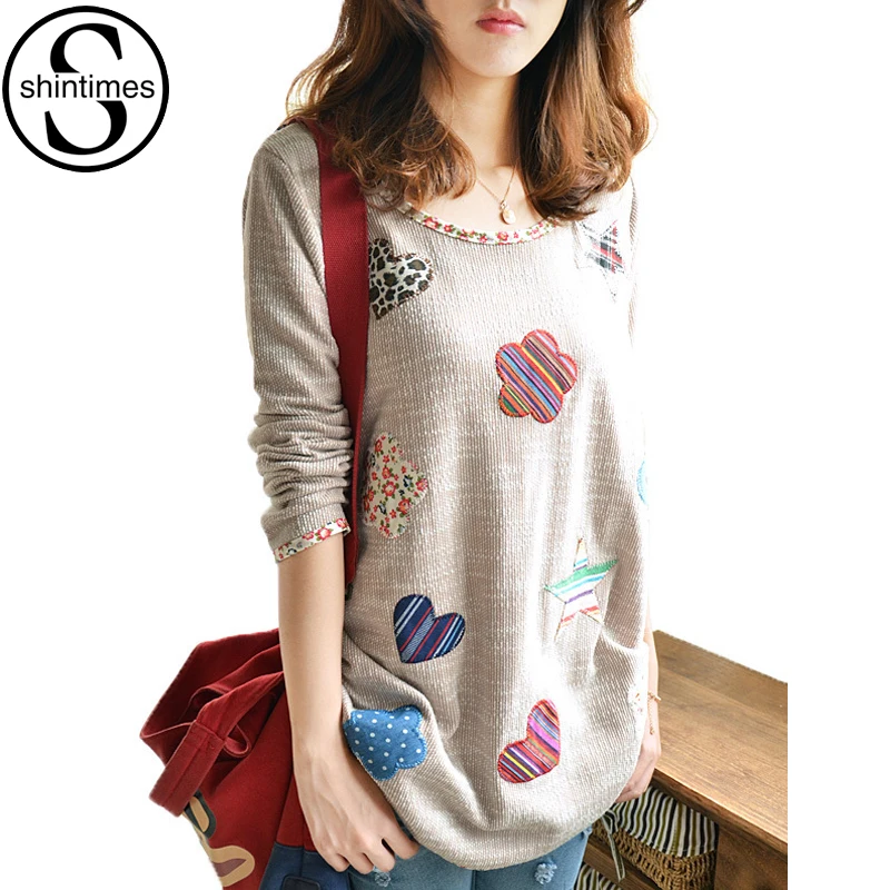 Tops de invierno holgados geométricos Blusa de manga larga camisa de talla grande mujeres Camisas femeninas 2018 algodón Ropa de Mujer Ropa Mujer 4XL Tops de invierno holgados geométricos Blusa de manga larga camisa de talla grande mujeres Camisas femeninas 2018 algodón Ropa de Mujer Ropa Mujer 4XL