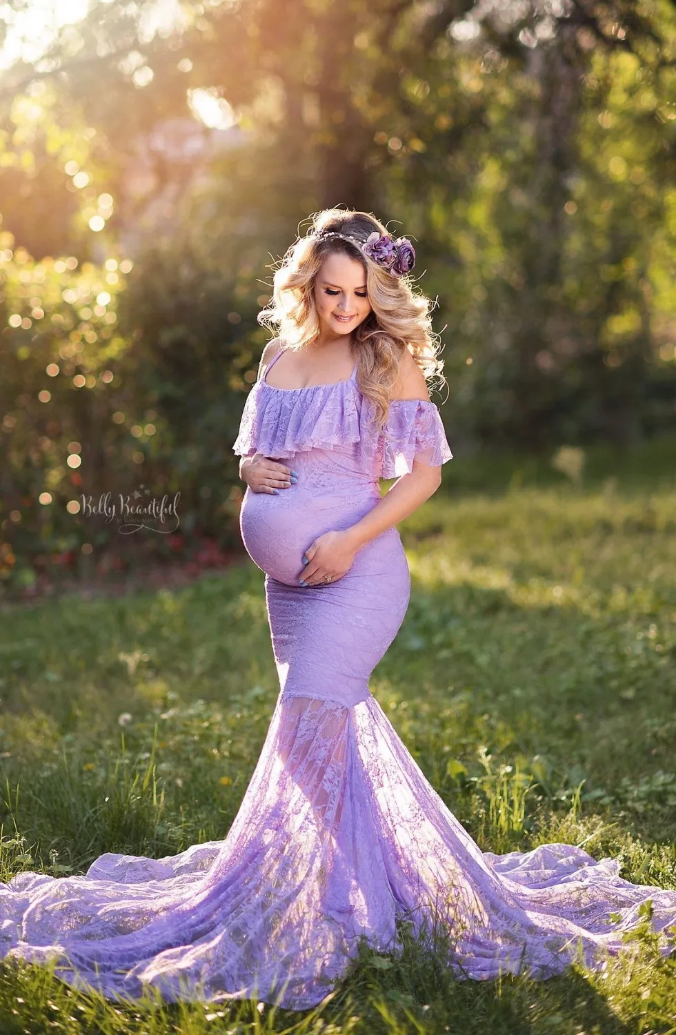 SMDPPWDBB средства ухода за кожей для будущих мам реквизит беременность кружево с открытыми плечами платье стрельба фото