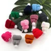 10pcs  Felt  Christmas hat Balls  Multicolors Flocking Ball Wool Balls For Diy 30*45mm  Garland Home Decoration Wool Ball F ► Photo 3/6