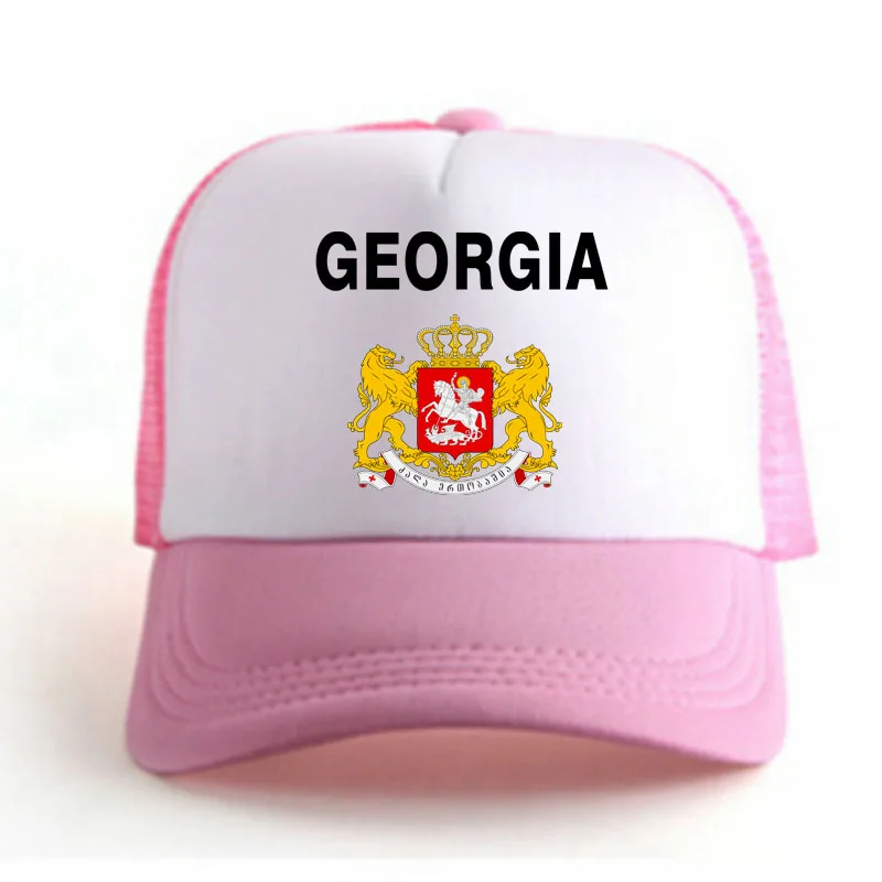 

GEORGIA male youth diy free custom made name number geo nation flag ge print photo georgian republic country boy baseball cap