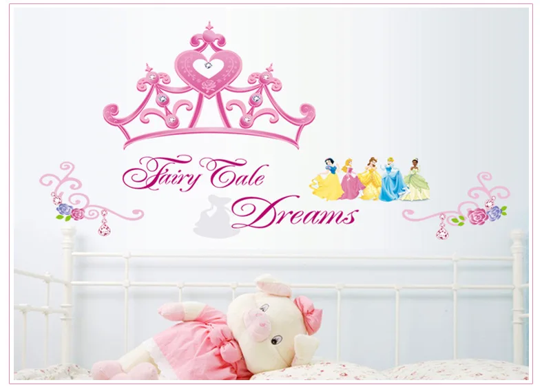 Princess Crown Wall Decal Queen Crown Design For Nursery And Girls