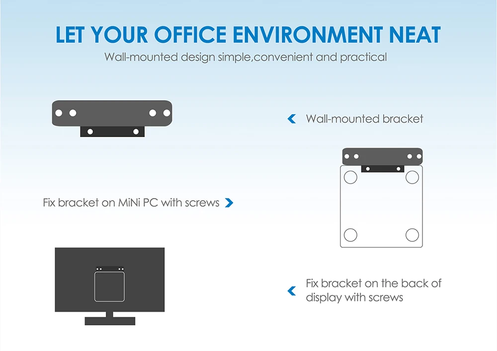 Beelink L55 Смарт Мини ПК Windows Intel Broadwell I3-5005U Intel HD graphics 5500 8 грамм 512 г SSD 5,8 ггц WiFi 1000 МБ Настольный ПК