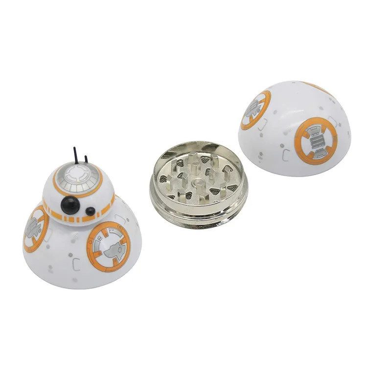 Diverse century Star Wars BB-8 Ball Robot Toy Metal Zinc Alloy Herb Grinder Tobacco Spice Crusher Accessories Gift Box