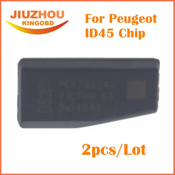 

2pcs/Lot 2016 New Quality A+++ Car Key Chip For Peugoet ID45 ID 45 Transponder Chip Carbon Ceramic Blank Chip + Free shipping