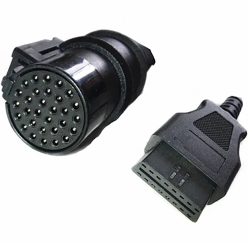 Новейший Ive ---- co 30Pin к OBD2 16Pin женский грузовик OBD2 кабель obd-ii разъем Ive ---- co 30 pin до 16 pin