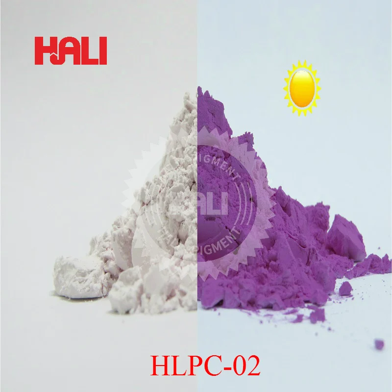 Фотохромный порошок, чувствительный к солнечному свету пигмент, пигмент, активный на солнце порошок, минимальный заказ: 1 кг, Цвет: фиолетовый. Товар: HLPC-02 и т. д - Цвет: HLPC-02