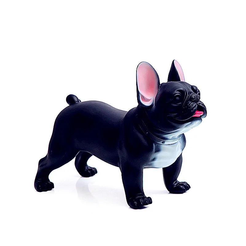 

Simulation Painting Bulldog Colophony Crafts Statue Show Window Decoration Gift Purely Manual, Living Room European Style L2764