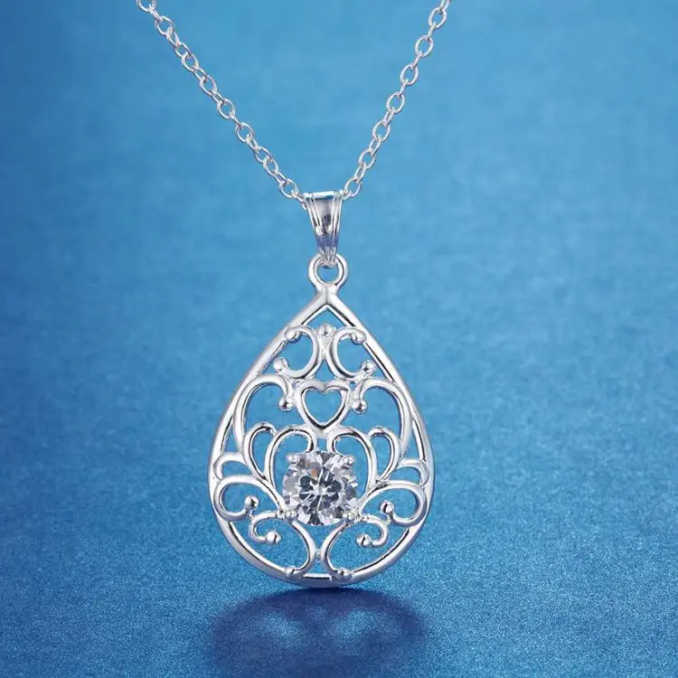 Ожерелье женское с серебряным покрытием высокое качество 3 цвета WN1954|f pendant|jewelry