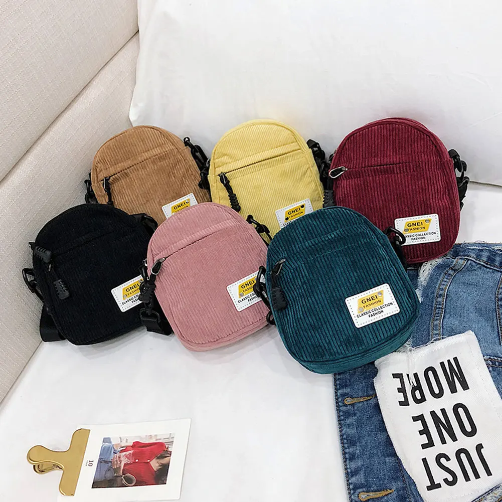 Brand New Women Corduroy Bags Purse Shoulder Handbag Tote Messenger Hobo Satchel Bag Casual Travel Cross Body Mini Bags