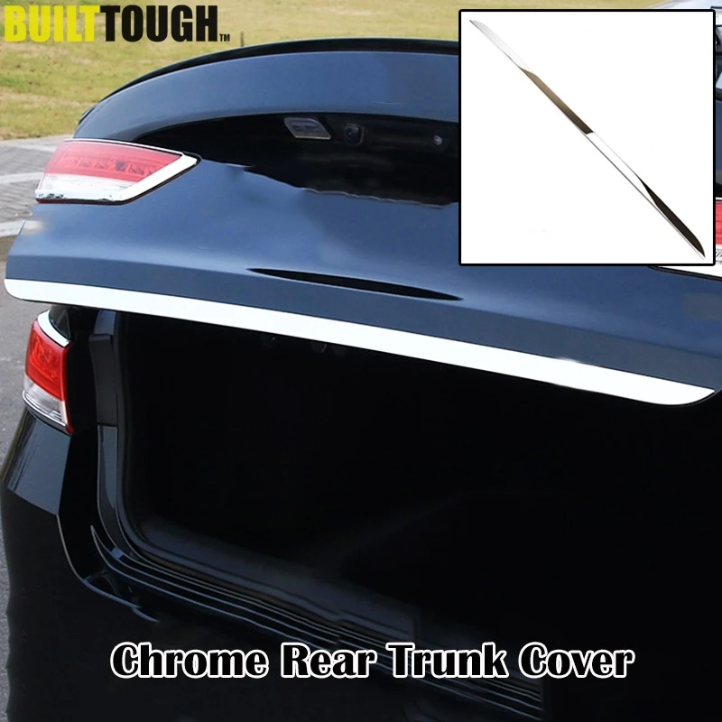 

For Kia Optima K5 JF 2016 - 2019 Chrome Rear Trunk Cover Tailgate Back Door Boot Strip Trim Edge Molding Garnish Frame Accent