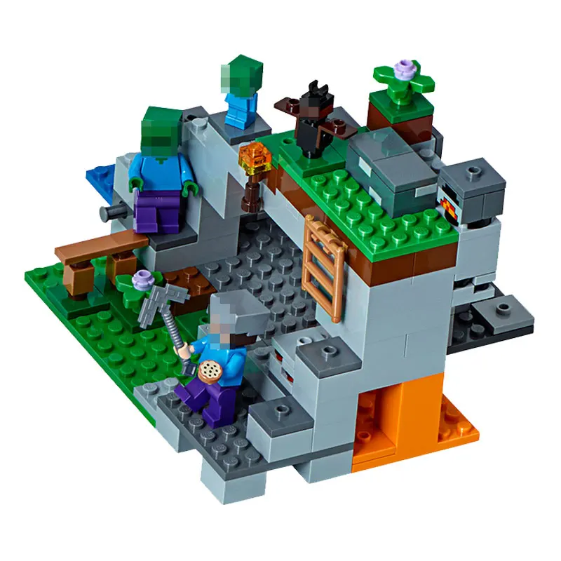 

Legoing Minecrafted the Zombie Cave Block Set Compatible with Creative Building Toy