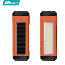 Melery Solar Bluetooth Speaker Outside Wireless LED Flashlight Portable Player Support FM Radio TF Card Solar Energy Charger