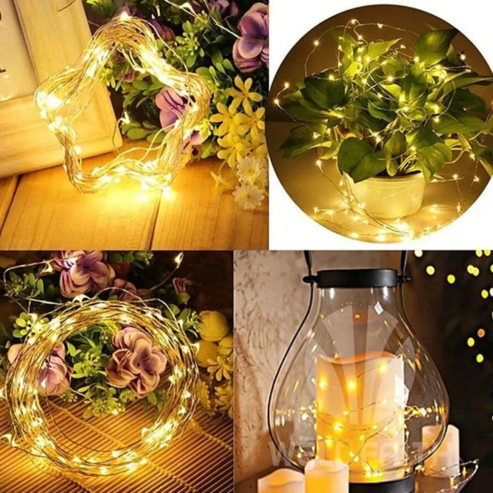 

Party Supply Button Copper Wire Christmas Day Decorative Lantern Led Remote Control Battery Box Lamp