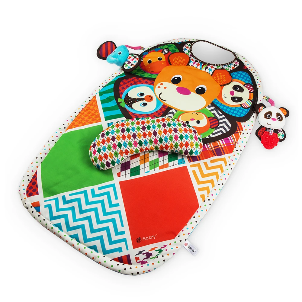 0m + 90cm Baby Activity Mat Crawling Mat Play Mat Pad Padded Bolster ...