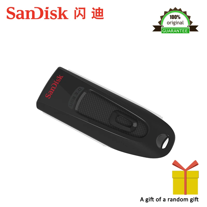 Двойной флеш-накопитель SanDisk CZ48 USB3.0 флеш-накопитель 32 Гб 64 Гб карта памяти 100 МБ/с. читать Скорость флеш-накопителей и Поддержка официальный проверки