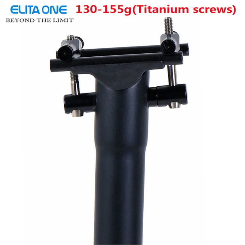 

ELITA ONE Carbon Fiber Seat post Bike Seatpost MTB Adjustable Road Bike Seatposts 135g UD Matte Titanium screws 27.2-31.6mm