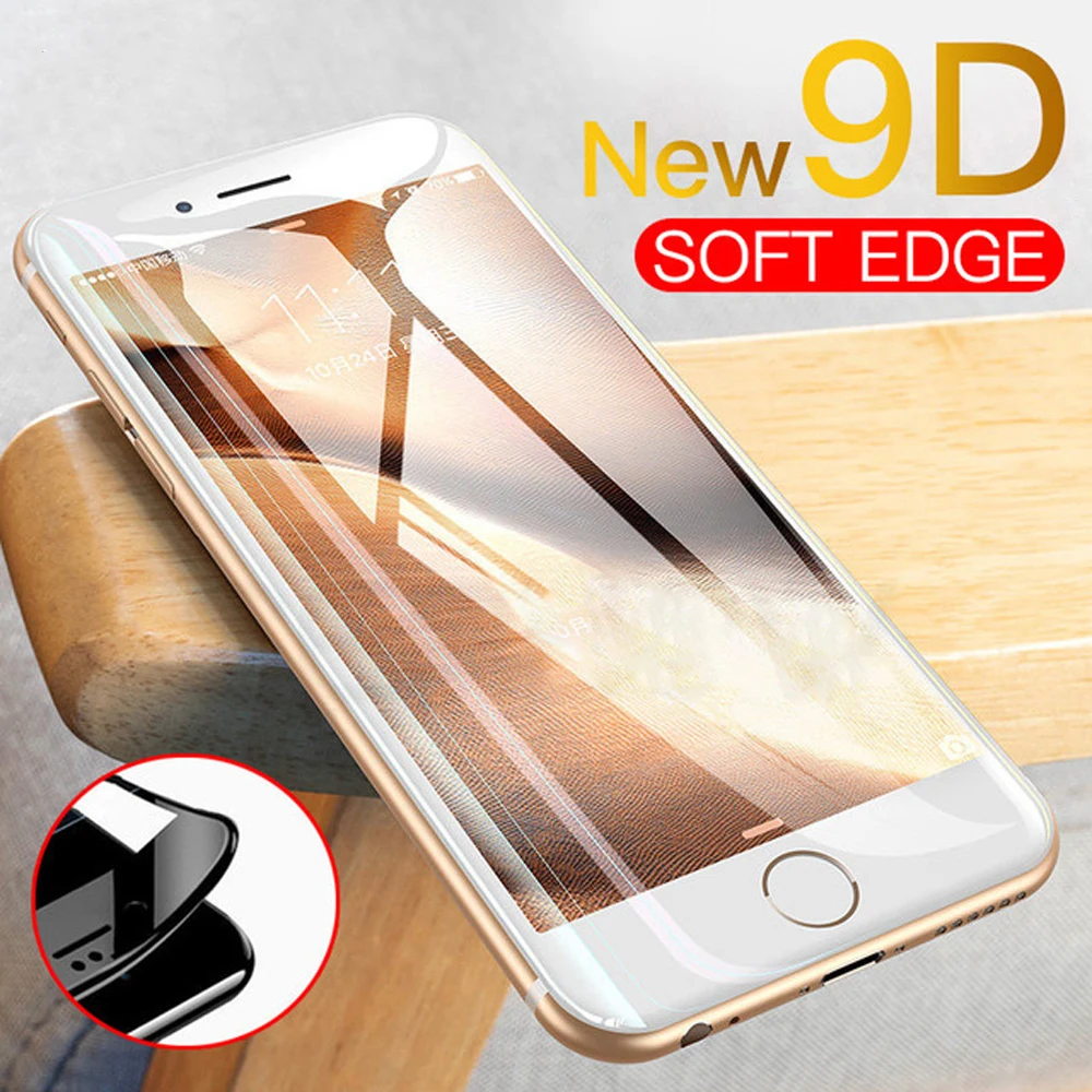 Защита экрана для iphone 6 6S phone X XR XS MAX 7 8 plus закаленное стекло 9H S 5 5S SE 5C Защитная